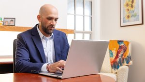 Man Using Laptop
