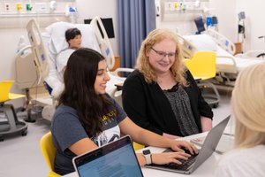 Nursing Simulation Lab Students Laptop