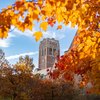 Fall Campus Beauty Clock Tower
